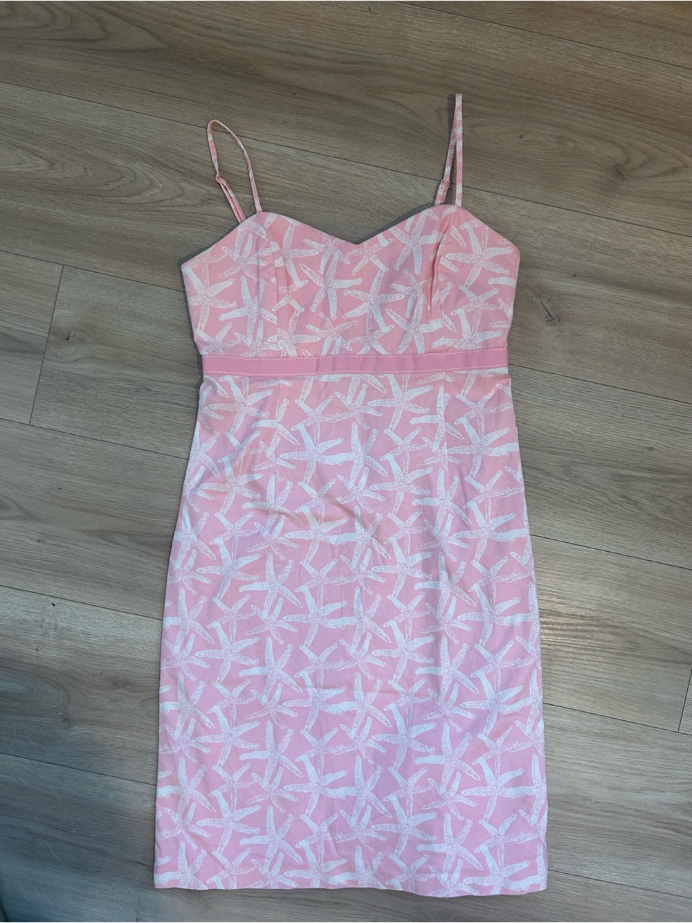 NEVER WORN ! Vineyard Vines Pink Starfish-Print Spaghetti Strap Mini Dress